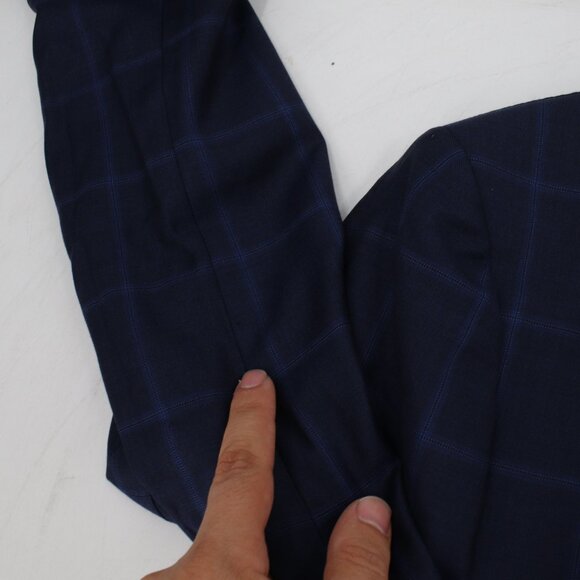 Suitsupply Sport Coat Mens 38R Lazio Slim TWo Button Plaid Pure Wool Super 110s - Picture 13 of 16